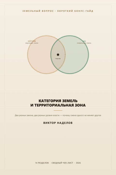 Обложка гайда «Категория земель и территориальная зона»