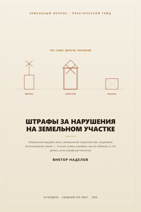 Обложка гайда «Штрафы за нарушения на земельном участке»
